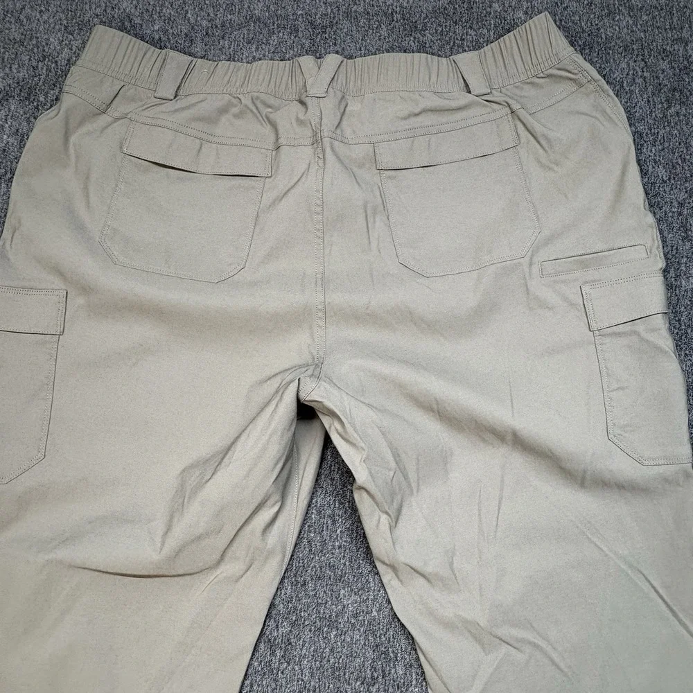 Duluth Trading Flex Ballroom‎ Pants Mens 40X31 Khaki Relaxed Stretch Tech Pocket